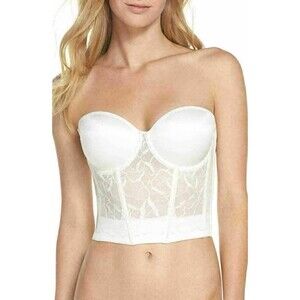Le Mystere Sensuelle Convertible Underwire Bustier SZ 36D Ivory